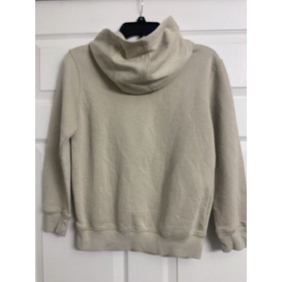 Timberland Boys Tan Hoodie M 10-12 Velvet Logo Kangaroo Pocket Outdoor Hiking - Picture 3 of 7